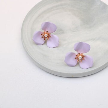 Boho Cute Flower Earrings for Women Korean Jewelry Kids Girls Gifts Fashion Stud Earring Boucles D'oreilles Aretes De Mujer 2021 daiiibabyyy
